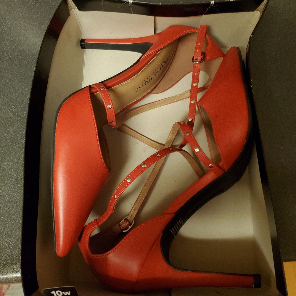 CHRISTIAN SIRIANO HEELS SIZE 10 WIDE - Picture 3 of 13
